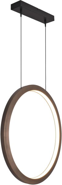 LED Pendelleuchte dimmbar 2700K Schwarz Kakao L:70 cm