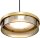 LED Hängelampe dimmbar 2200-2700K Glas Schwarz B:16 cm