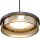 LED Hängelampe dimmbar 2200-2700K Glas Schwarz Ø16 cm
