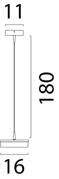LED Hängelampe dimmbar 2200-2700K Glas Kakao B:16 cm