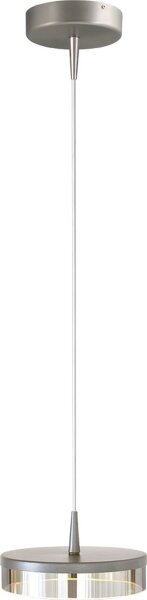 LED Hängelampe dimmbar 2200-2700K Glas Nickel Ø16 cm