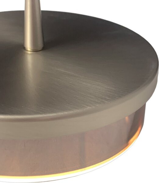 LED Hängelampe dimmbar 2200-2700K Glas Nickel Ø16 cm