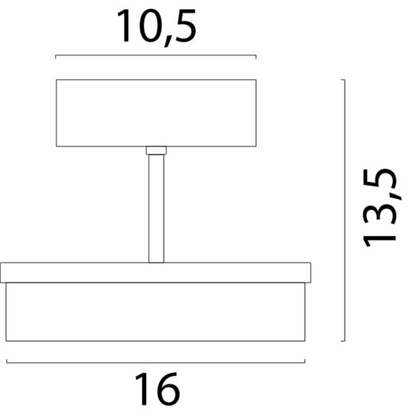 LED Deckenlampe dimmbar 2200-2700K Glas Gold Ø16 cm