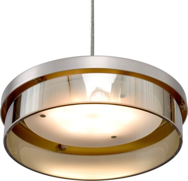 LED Hängelampe dimmbar 2200-2700K Glas Nickel L:130 cm