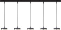 LED H&auml;ngelampe dimmbar 2200-2700K Glas Schwarz L:160 cm