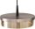 LED Hängelampe dimmbar 2200-2700K Gold Nickel B:35 cm