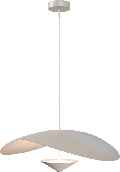 LED Hängelampe dimmbar Alu 2200-2700K Beige Ø60 cm