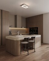 LED Deckenlampe dimmbar 2200-2700K Beige L:59 cm flach