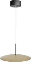 LED Hängelampe dimmbar 2200-2700K Schwarz Gold...