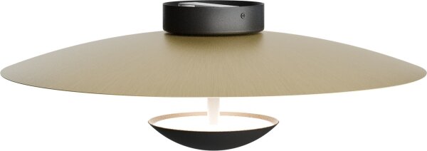 LED Deckenlampe indirekt 2200-2700K Schwarz Gold Ø45 cm