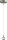 LED Hängelampe dimmbar 2200-3000K Nickel B:6 cm