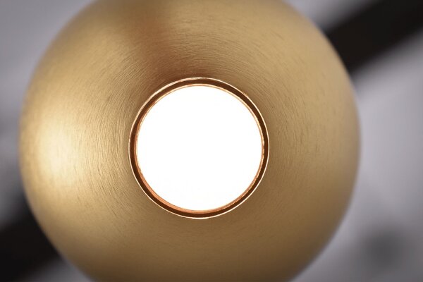 LED Hängelampe dimmbar 2200-3000K Schwarz Gold L:100 cm