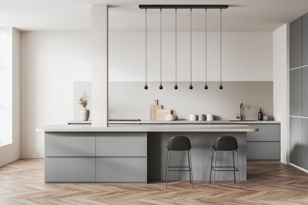 LED Hängelampe dimmbar 2200-3000K Schwarz L:130 cm