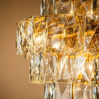 Hängelampe Kristallglas Gold E14 Ø65 cm antik...