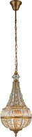 H&auml;ngelampe Kristallglas Gold E14 &Oslash;30 cm antik...
