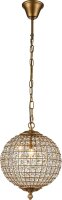 H&auml;ngelampe Kristallglas Gold E27 &Oslash;34 cm antik...