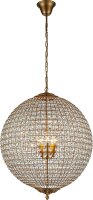 H&auml;ngelampe Kristallglas Gold E14 &Oslash;80 cm antik...