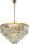 Hängelampe Kristallglas Gold E14 Ø112 cm antik klar