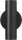 Wandlampe indirekt Up Down Schwarz GU10 T:9,5 cm
