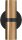 Wandlampe Up Down Schwarz Messing GU10 H:18,8 cm antik