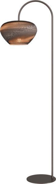 Stehlampe blendarm Karton Kakao Natur E27 H:168 cm