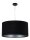 Lampe suspendue Table de salle &agrave; manger Noir Argent Tissu Lampe