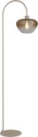Bogenlampe Glas Metall Beige Gold E27 H:168 cm Modern