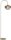 Bogenlampe Glas Metall Beige Gold E27 H:168 cm Modern