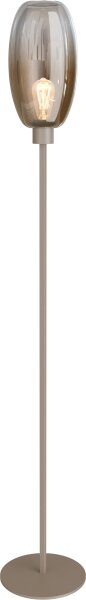Stehleuchte Glas Beige Gold E27 H:167,5 cm Farbverlauf