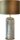 Tischlampe Keramik Stoff Silber Gold E27 H:60 cm