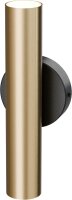 Wandleuchte indirekt Up Down Schwarz Gold GU10 T:9 cm