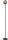 Stehlampe flexibel magnetisch Taupe E27 H:130 cm Kugel