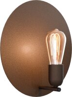 Wandleuchte indirektes Licht Kakao E27 H:30 cm rund