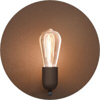 Wandleuchte indirektes Licht Kakao E27 H:30 cm rund