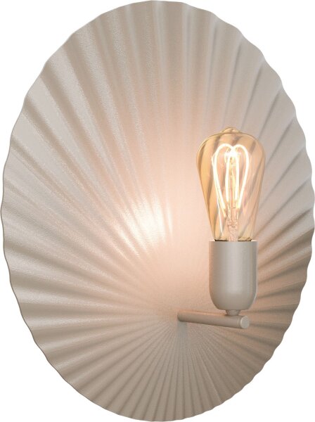 Wandlampe indirekt Terra Beige E27 B:40 cm plissiert