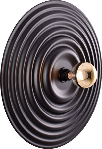 Wandleuchte indirekt blendarm Schwarz E27 B:56 cm Ring
