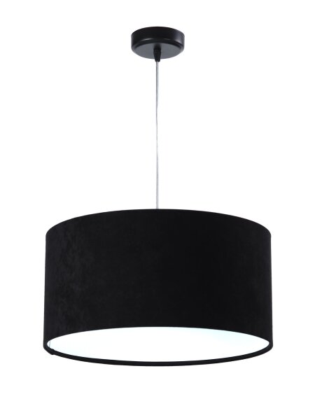 Lampe suspendue Table de salle à manger Noir Blanc Tissu Lampe