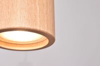 Hängelampe Holz Eiche Kakao GU10 Ø6,2 cm...