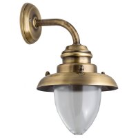 Lampe dextérieur laiton verre maison cour...