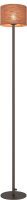 Stehleuchte Metall Stoff Kakao Rostbraun E27 H:130 cm
