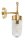 Applique noble verre laiton ext&eacute;rieur cour balcon MILOS