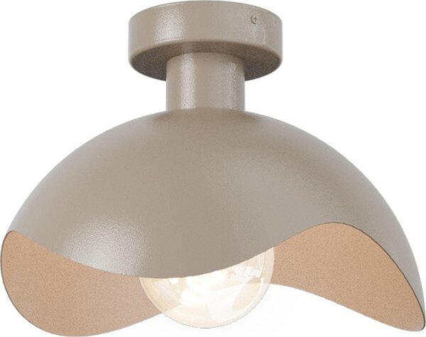 Deckenleuchte blendarm Beige E27 Ø30 cm modern rund