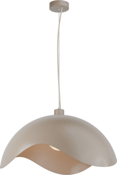 Hängelampe blendarm Beige Aluminium E27 B:60 cm Modern