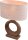 Tischleuchte Holz Stoff Natur Beige E27 H:48 cm