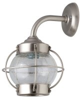 Lampe extérieure laiton verre en nickel cour...
