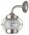 Lampe ext&eacute;rieure laiton verre en nickel cour maison mur