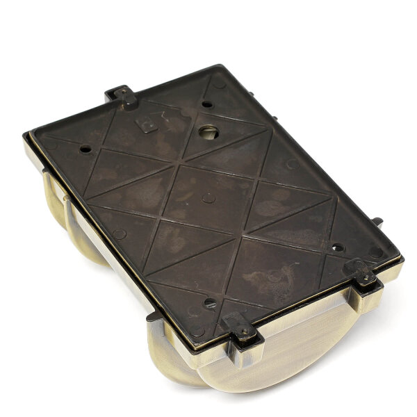 Applique dextérieur en laiton patiné semi-circulaire GRACIA