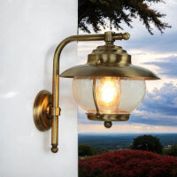 Lampe dextérieur terrasse en laiton antique PYRGOS