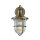 Applique extérieure terrasse cour laiton verre strié IP64