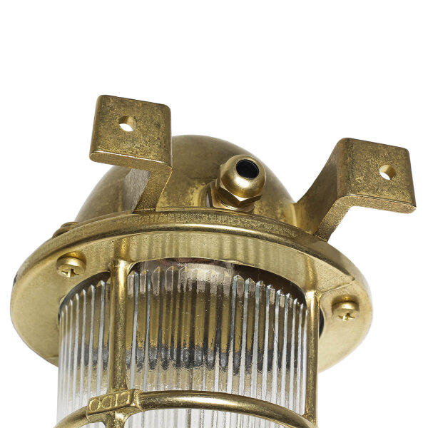 lampe dextérieur SANTORIN laiton véritable grille abat-jour